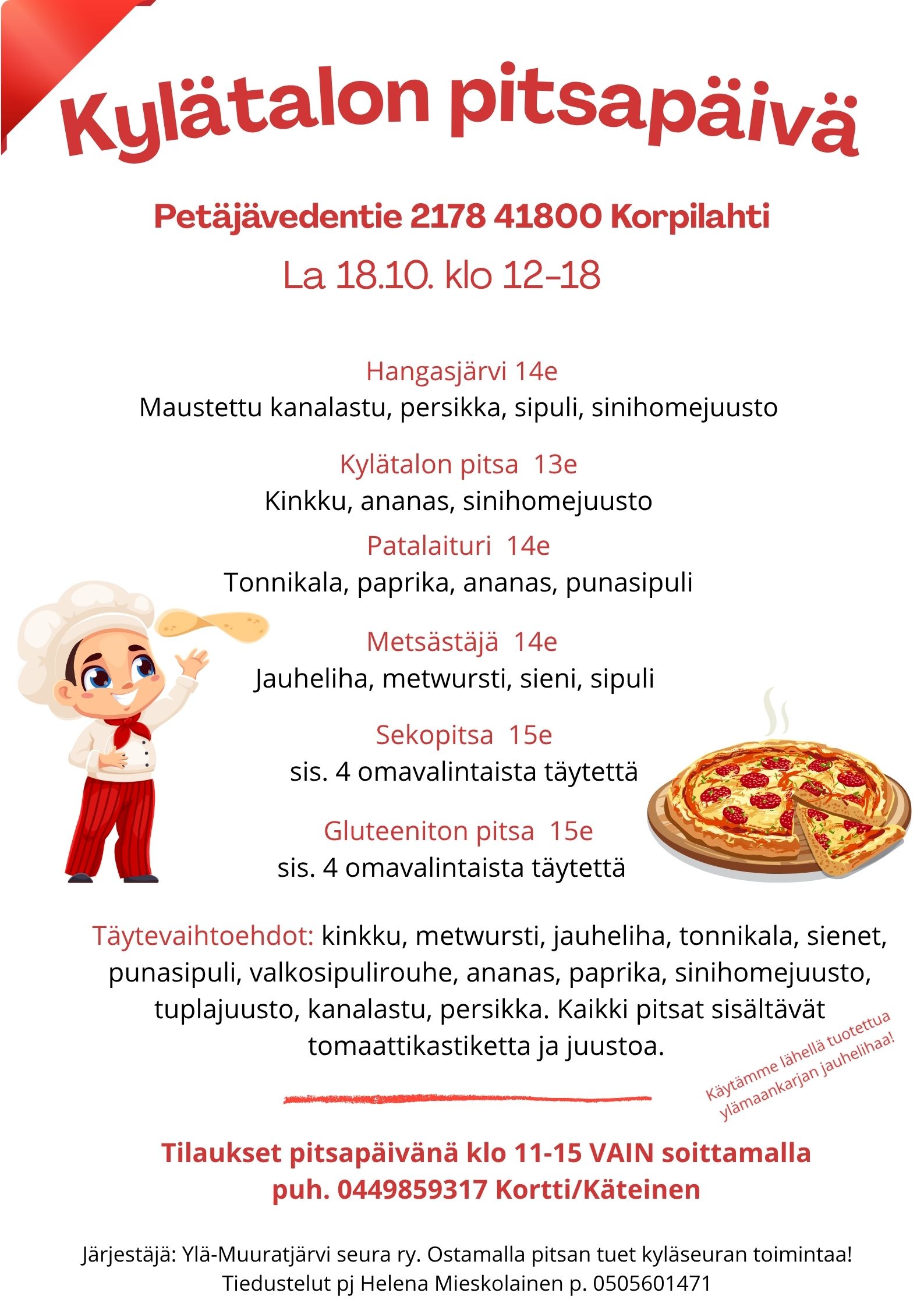 Pitsapäivä 18.10.25