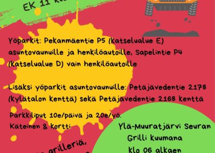 Tervetuloa Secto-ralliin lauantaina 1.8.!